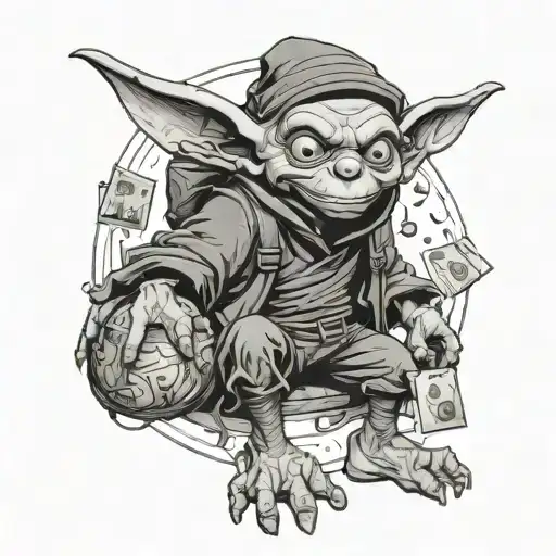 Anime Goblin With Money Bag Full