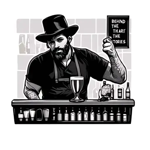 Make A Tattoo For Bartender About Behind The Bar Stories And Add Quote In That
