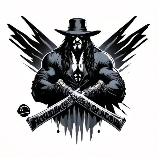 Minimalist Tattoo Wwe Undertaker American Badass