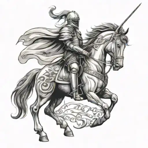 Knight With Horse