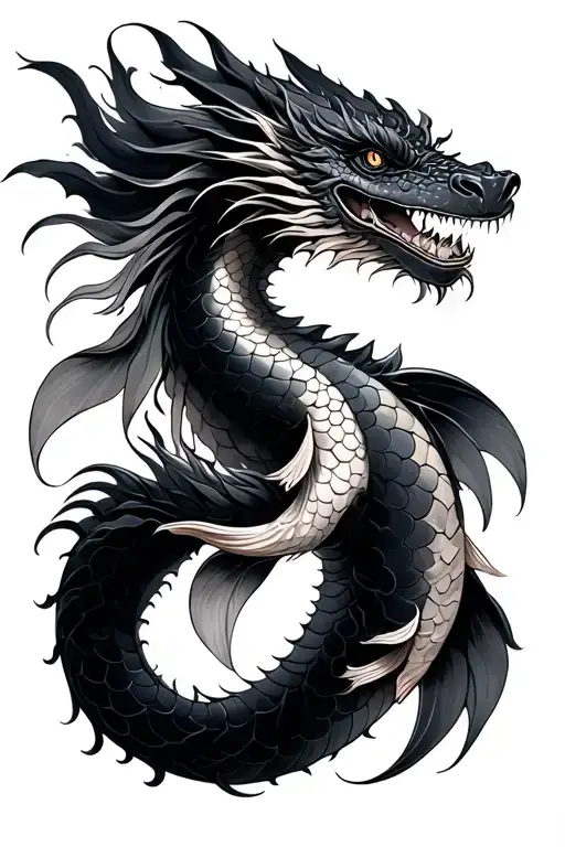 Half Koi Half Dragon