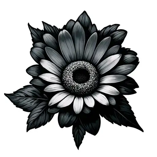 Marguerite Old School Tattoo Of