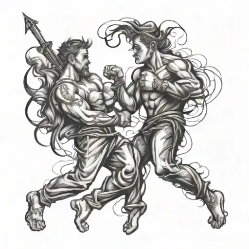 Me Myself And I Fighting Each Other