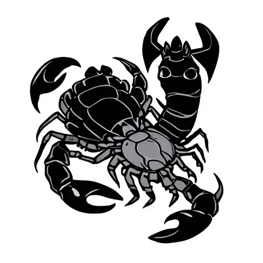 Stingray Beside A Scorpion And A Dalahorse