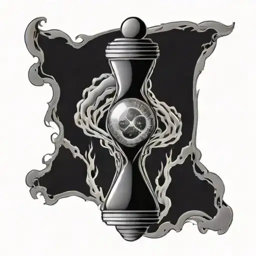 Black Hole And Hourglass