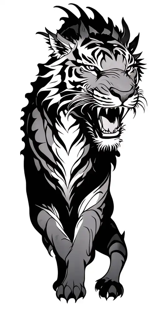 Dragon And Tiger Walking