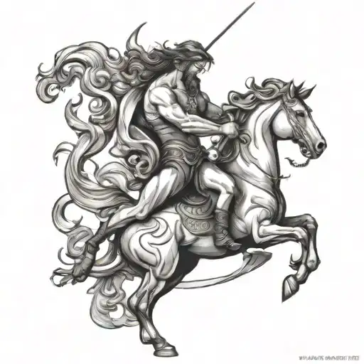 Leo Sagittarius Centaur Bending