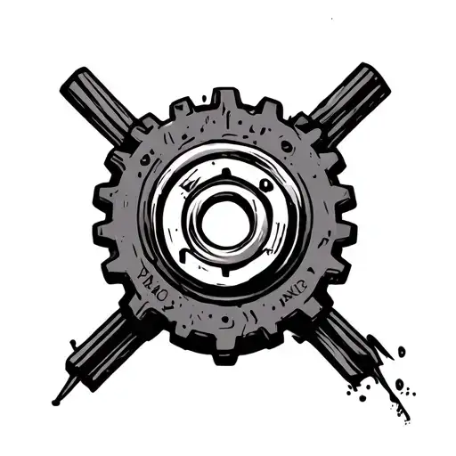 Gears Of War Cog Logo Surrounded