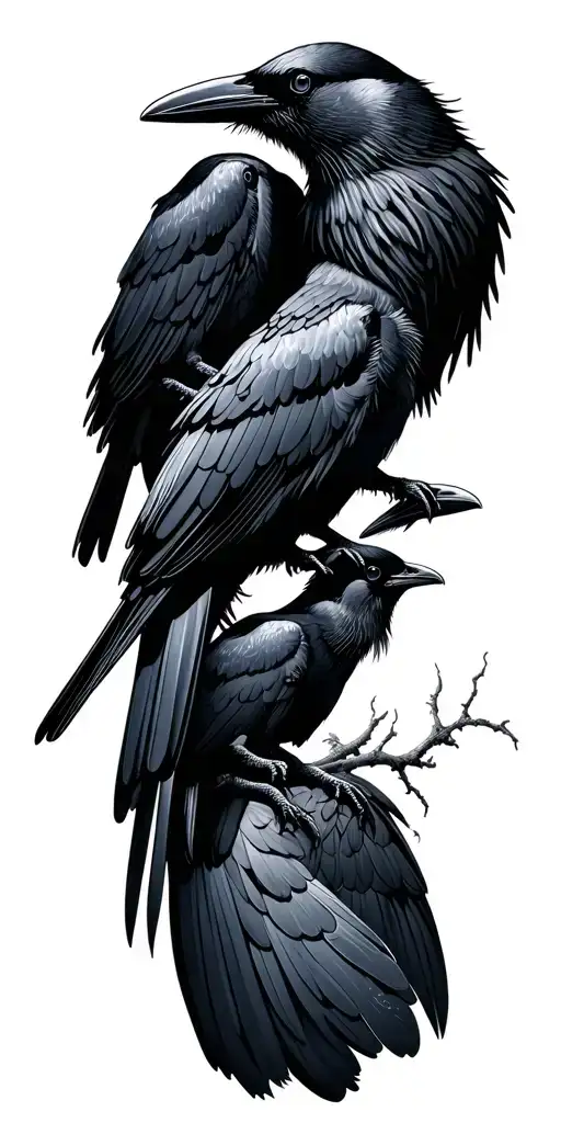 Crows Silohuete