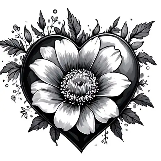 Flower And Heart