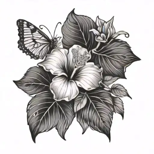 Hibiscus Butterfly Leafs