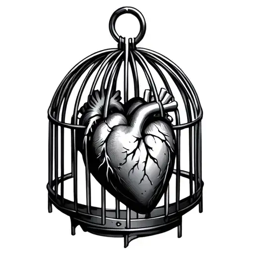 Heart Locked In Cage