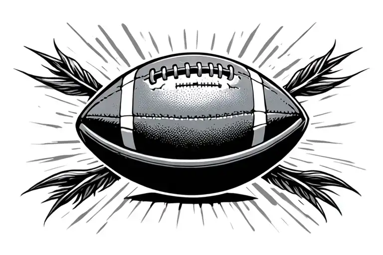 Football With Band Around Calf