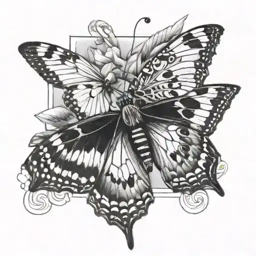 Butterfly And Polaroid