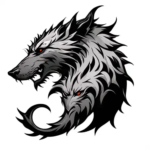 Symbol Of Tyr And Fenrir