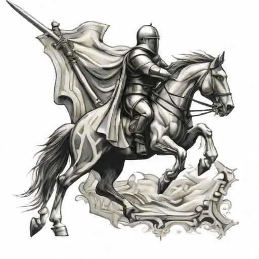 Teutonic Knight Riding