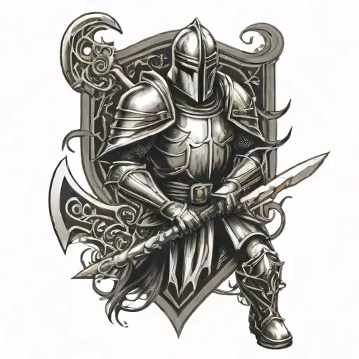 Teutonic Knight In Battle Axe Inspired By Venom