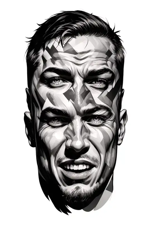 Male Faces Showing Different Emotions