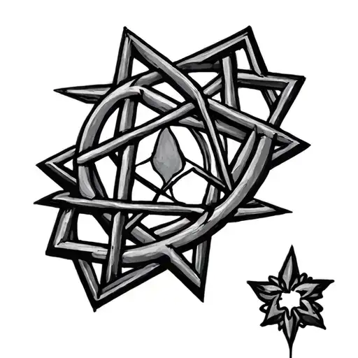 Pentagram In Hexagram