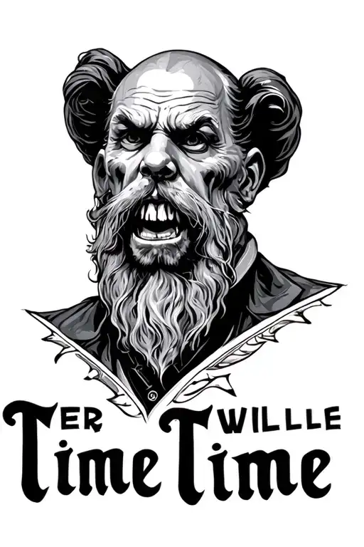 Berg With Text Time Will Tel