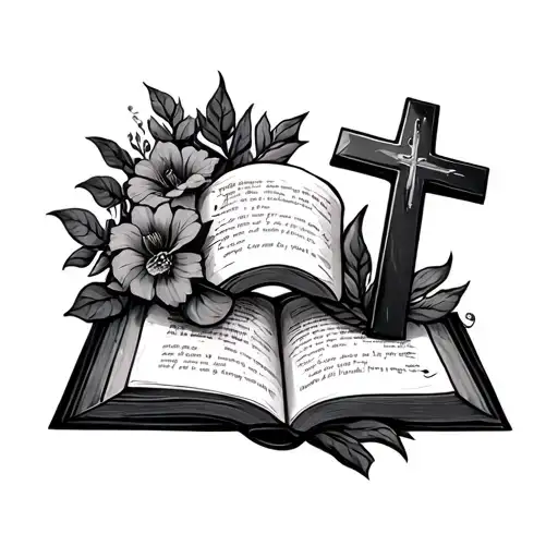 Simple Cross And Bible Verse