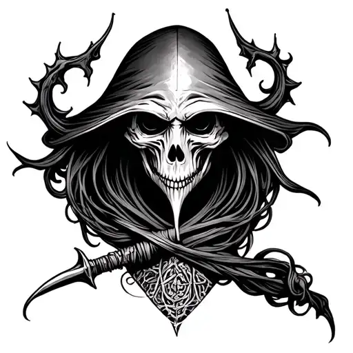 Death Eater Tattoo Inspired And Narsil