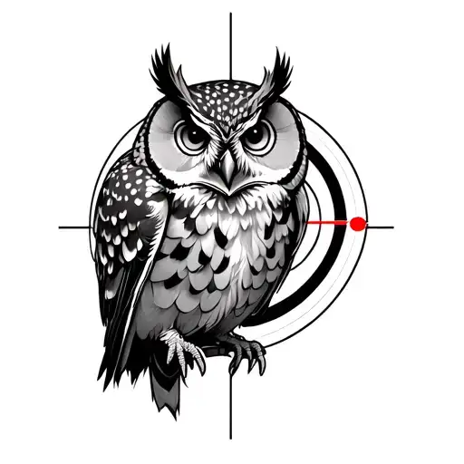 Owl With A Target