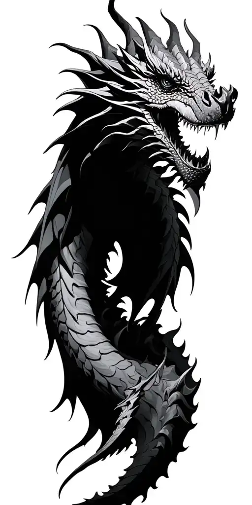 Dragon In The Style Of Realism