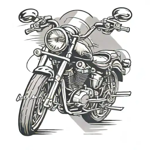 Dog Tag And Motorcycle