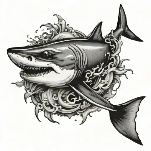 Ocean Fish Shark Swimming