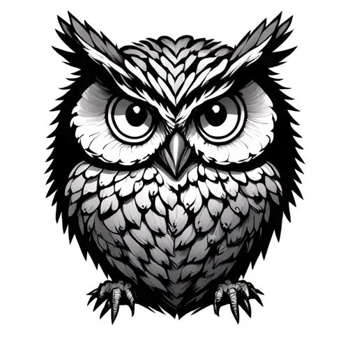 Half Cactus Half Owl Creature