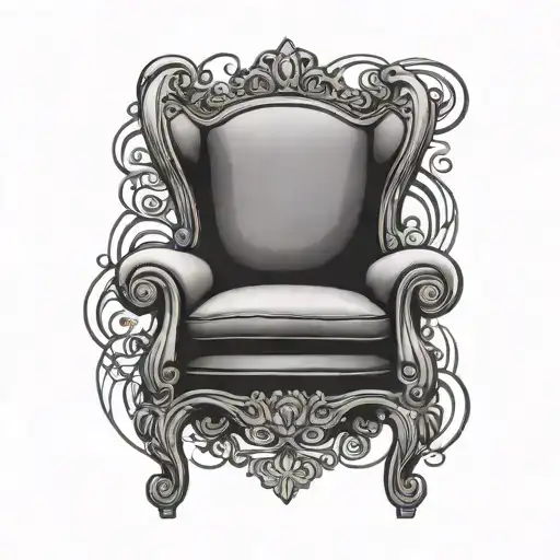 Simple 2D Chair Symbol Will Power Of Life