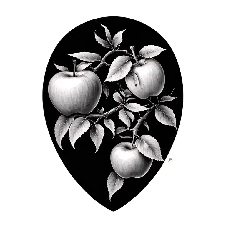 Apple Tree Branch Wrapping Down Shoulder