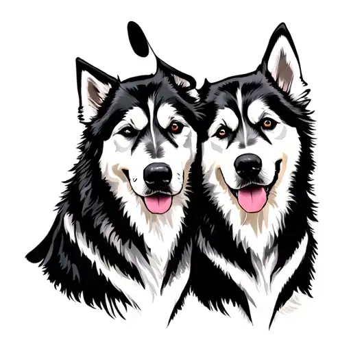 Malamute Couple