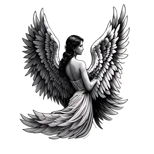 Angel Wings But Not Perfect Where The Feathers Have Came Out