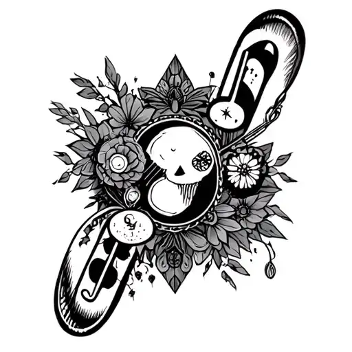 Sleeve With Symbols And Icons Of My Favourite Songs