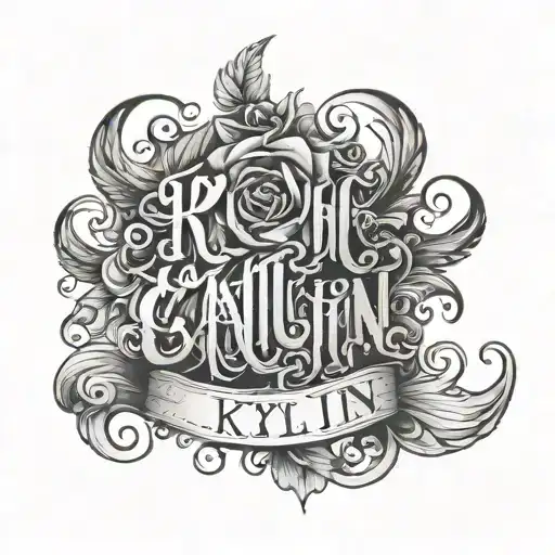 The Name Kaitlyn In An Emo Style