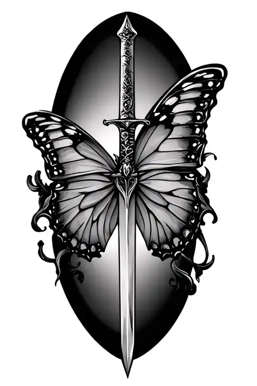 Butterfly With Sword