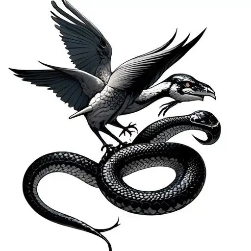 Snake And Bird Mecha