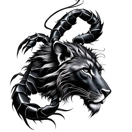 Leo And Scorpio Tattoo Combined