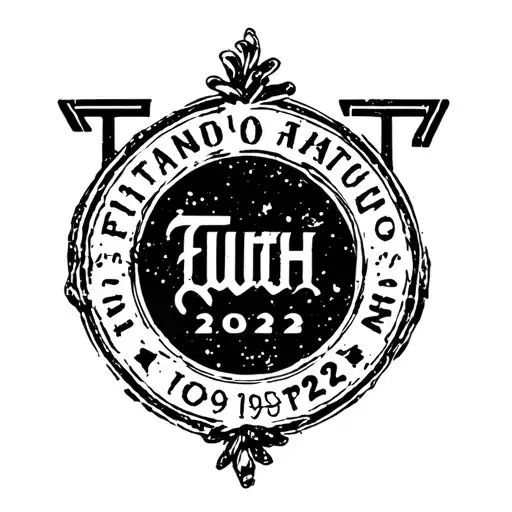 Stamp Tattoo With Twh At The Center And 1949 To 2022 Included