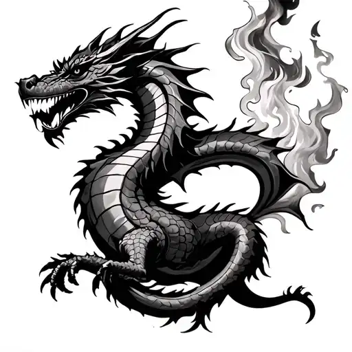 Dragon Breathing Fire St George Slaying