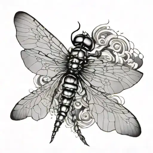 Negative Space Dragonfly