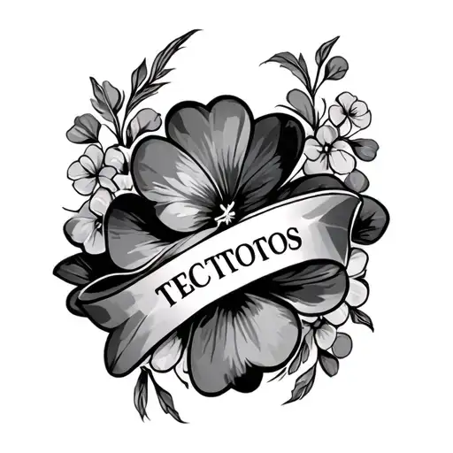 Irish Theme Chest Tattoo For Women