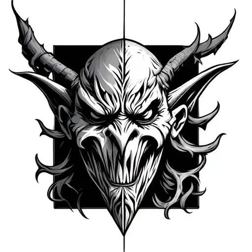 Evil Vs Good Opra Mask