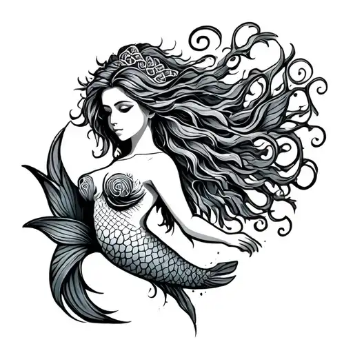Celtic Style Mermaid