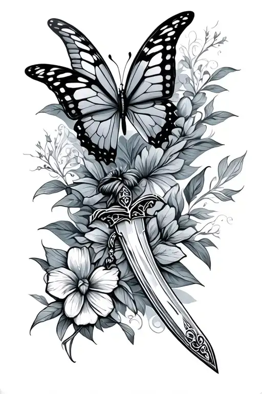 Dagger And Butterfly