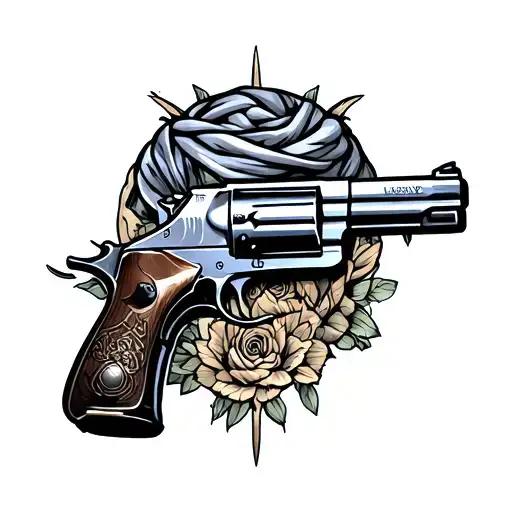 Scarf And Gun Turns In The Calf