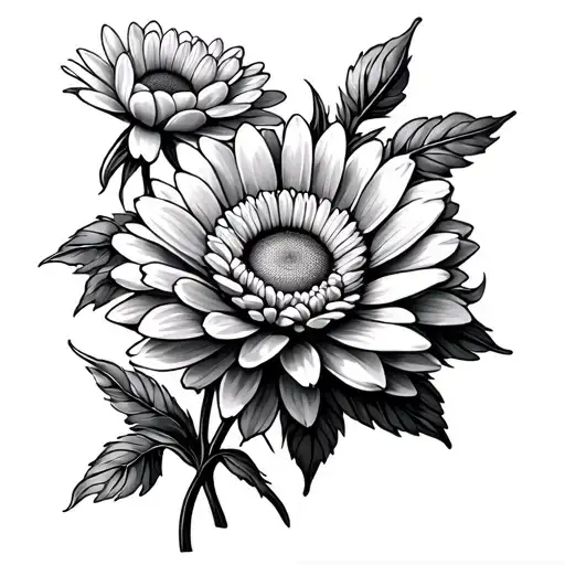 Chrysanthemum And Daisy And Magnolia Flower Blooming
