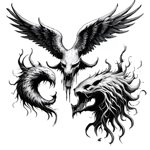 Heaven Vs Hell Portrayed